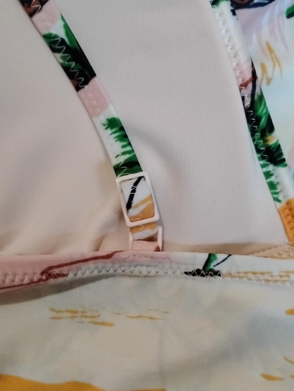 aerie Fun Vintage Hawaii Surf Style Print Bikini Ruffled Tropical - Picture 6 of 11